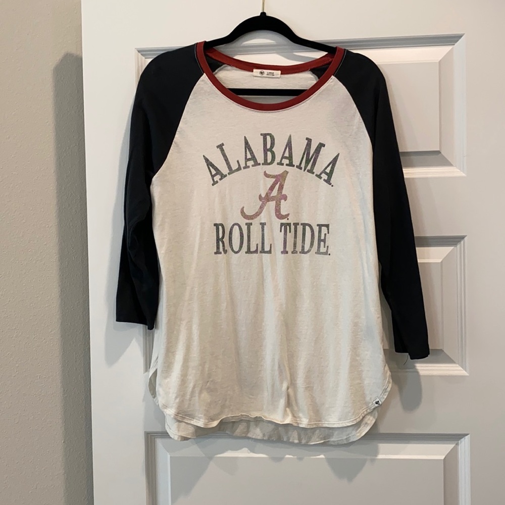 Alabama 3/4 sleeve top. Size large.